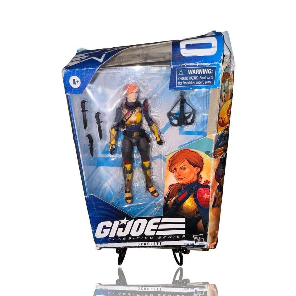 G.I. Joe Classified Series Scarlett Action Figure 6" NIB: Trashed BOX
